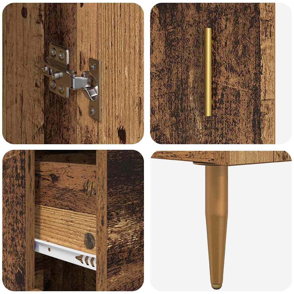 Highboard Old Wood 69.5 x 34 x 180 cm Engineered Wood