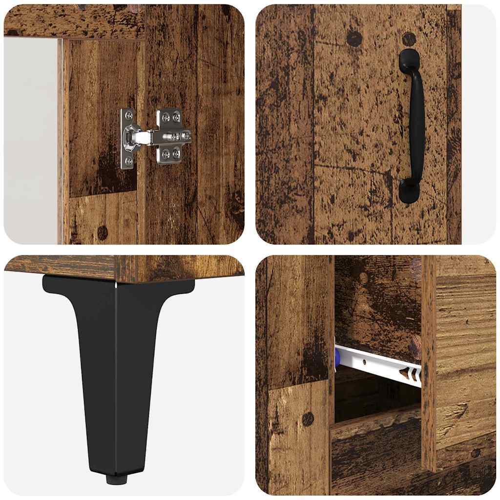 Highboard Old Wood 69.5 x 34 x 180 cm Engineered Wood
