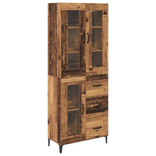 Highboard Old Wood 69.5 x 34 x 180 cm Engineered Wood