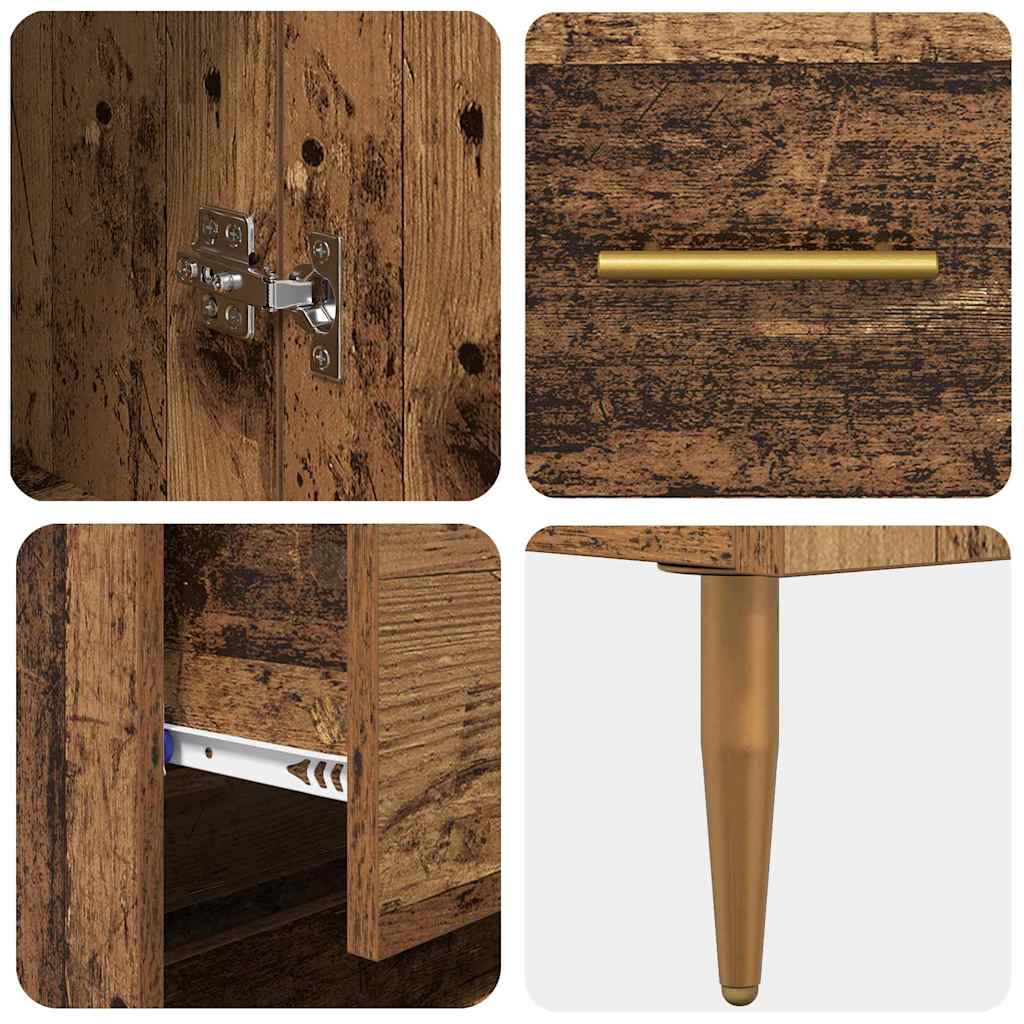 Highboard Old Wood 69.5 x 34 x 180 cm Engineered Wood