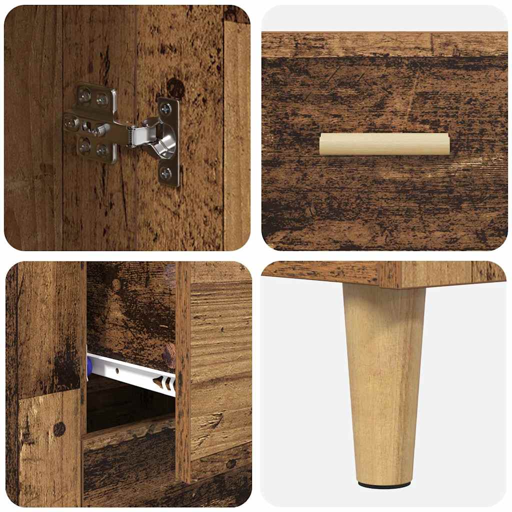 Highboard Old Wood 69.5 x 34 x 180 cm Engineered Wood