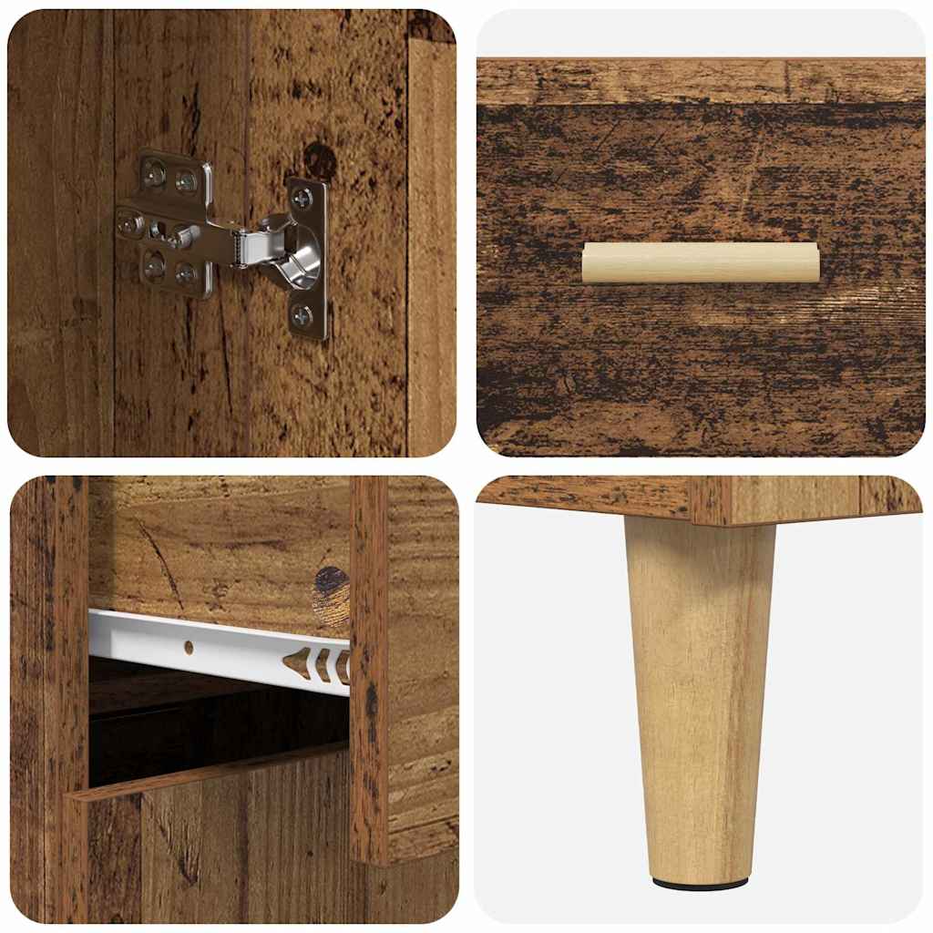 Highboard Old Wood 69.5 x 34 x 180 cm Engineered Wood