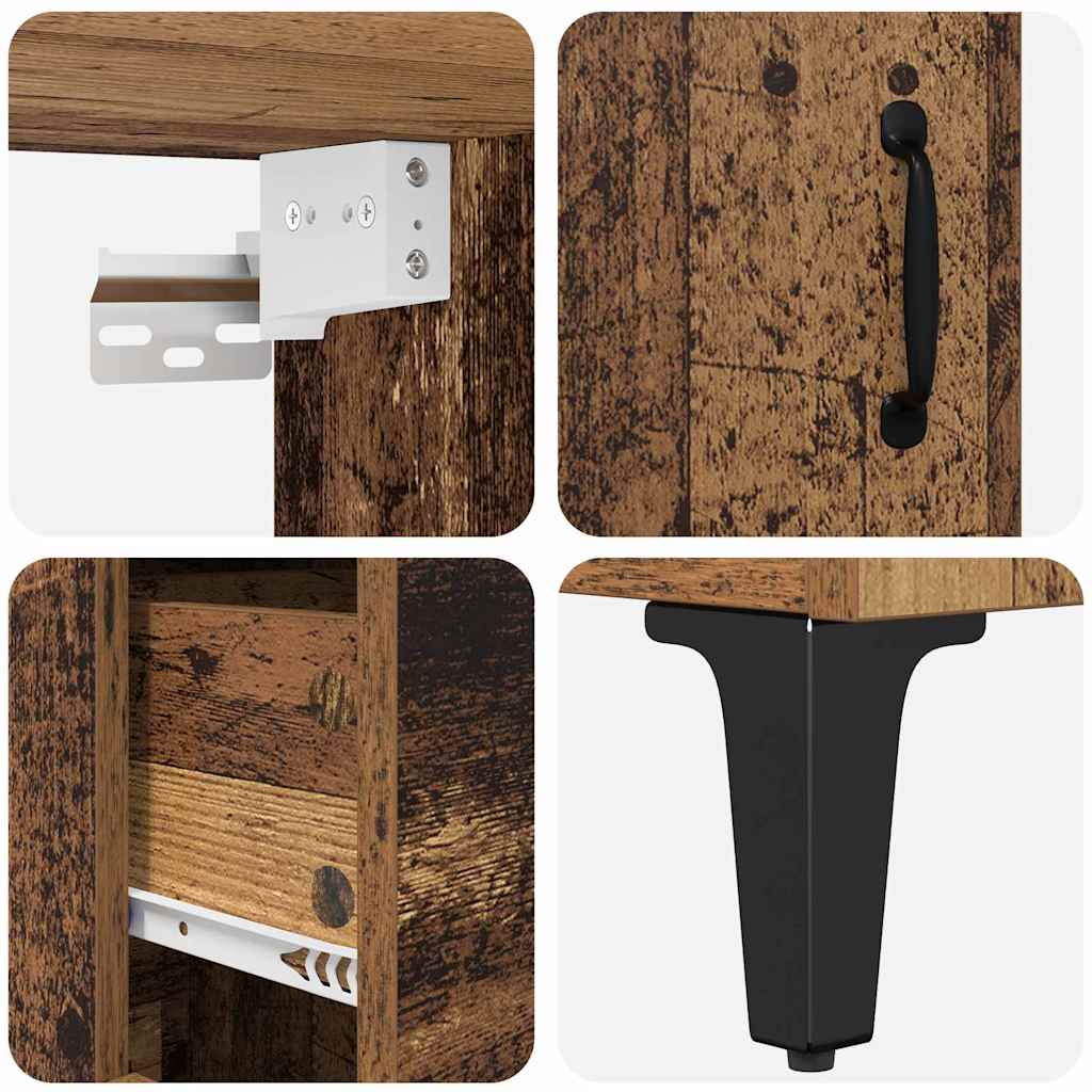Highboard Old Wood 69.5 x 34 x 180 cm Engineered Wood