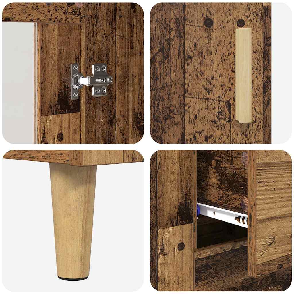 Highboard Old Wood 69.5 x 34 x 180 cm Engineered Wood
