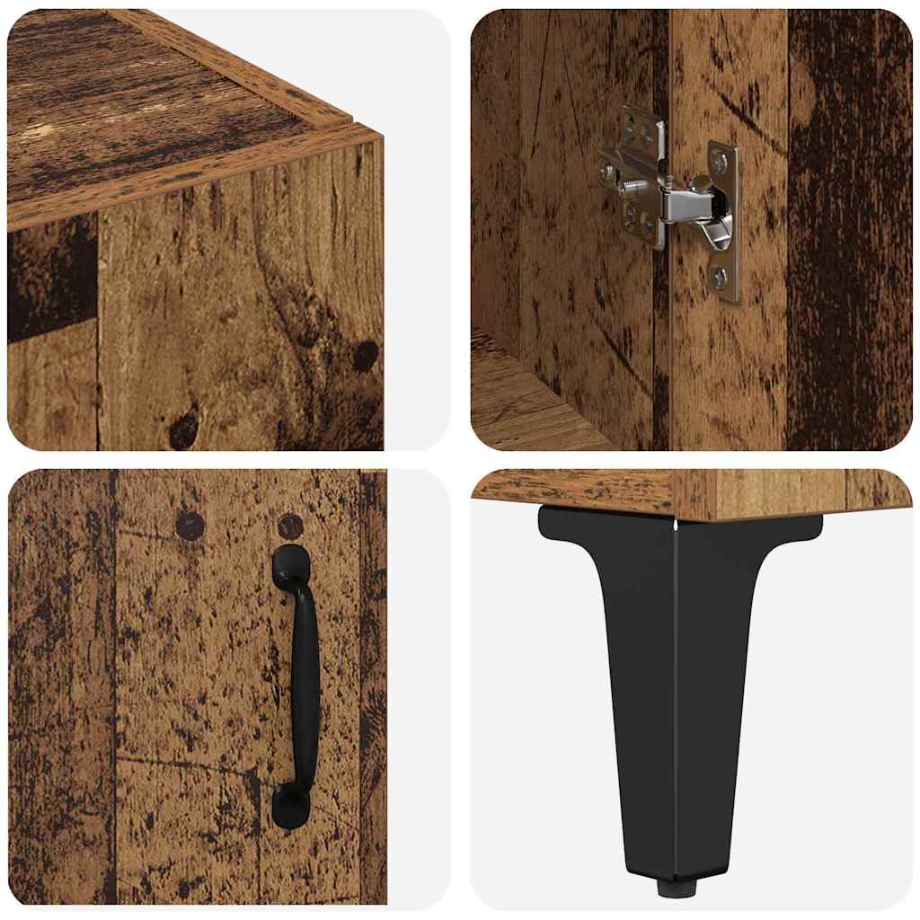 Highboard Old Wood 69.5 x 34 x 180 cm Engineered Wood
