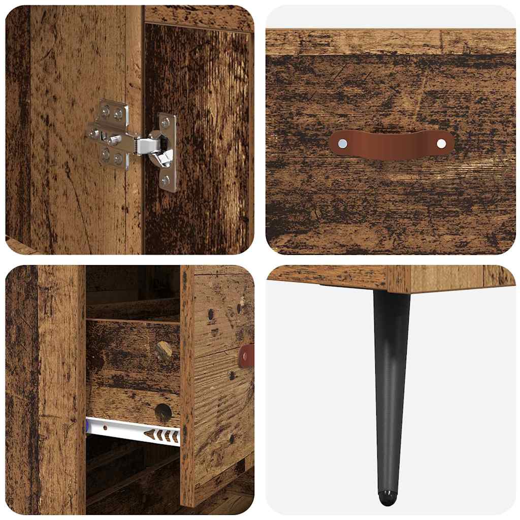 Highboard Old Wood 69.5 x 34 x 180 cm Engineered Wood