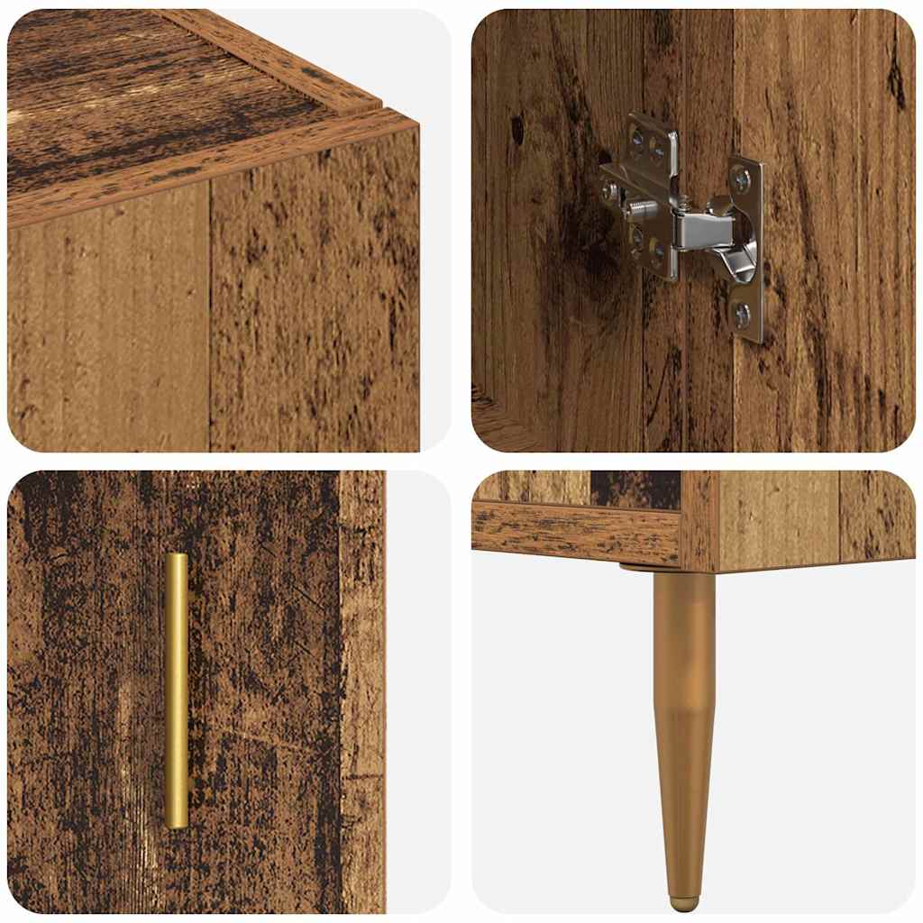 Highboard Old Wood 69.5 x 34 x 180 cm Engineered Wood