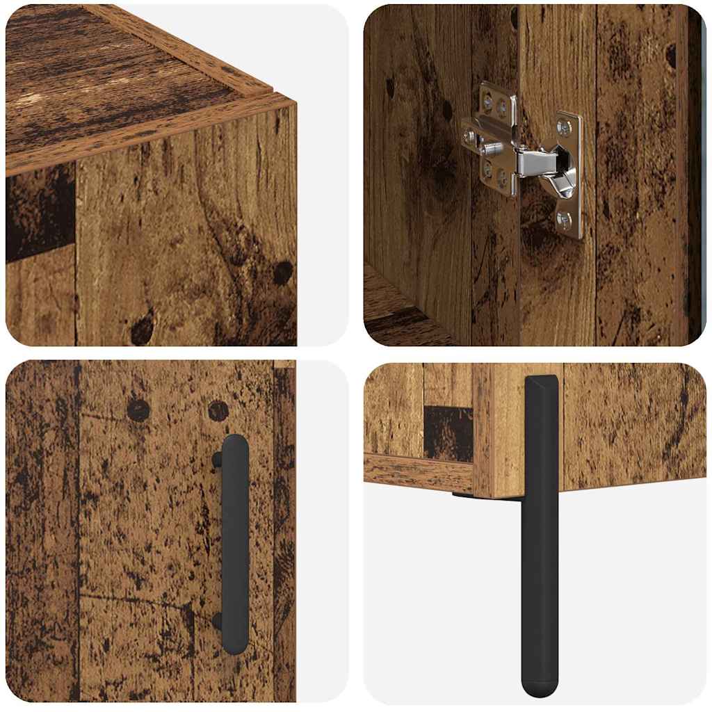 Highboard Old Wood 69.5 x 34 x 180 cm Engineered Wood