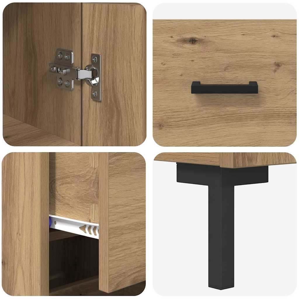 Highboard Artisan Oak 34.5 x 34 x 180 cm Engineered Wood