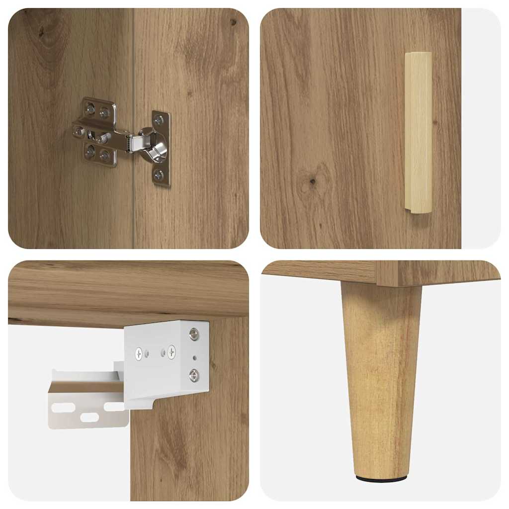 Highboard Artisan Oak 69.5 x 32.5 x 180 cm Engineered Wood