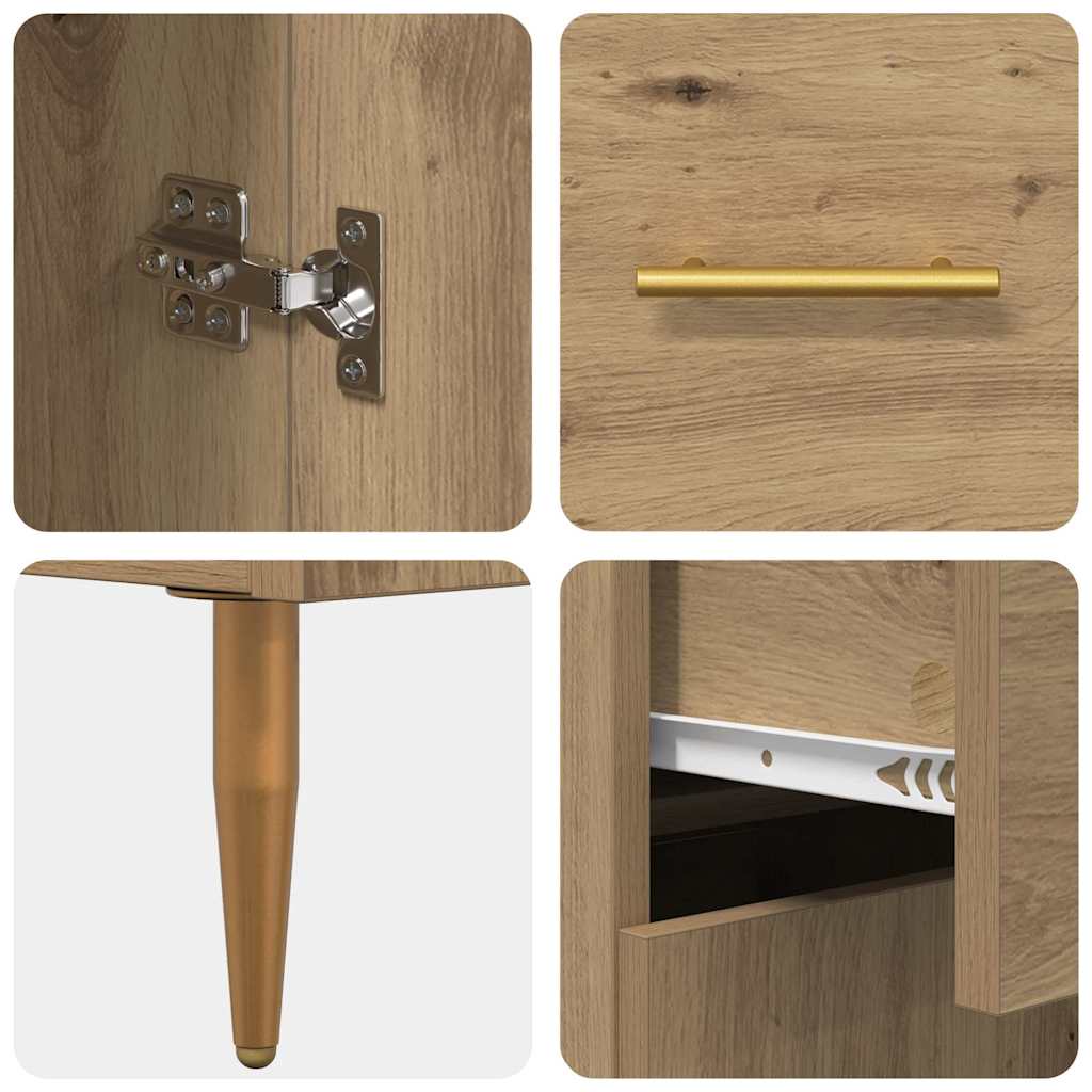 Highboard Artisan Oak 69.5 x 34 x 180 cm Engineered Wood