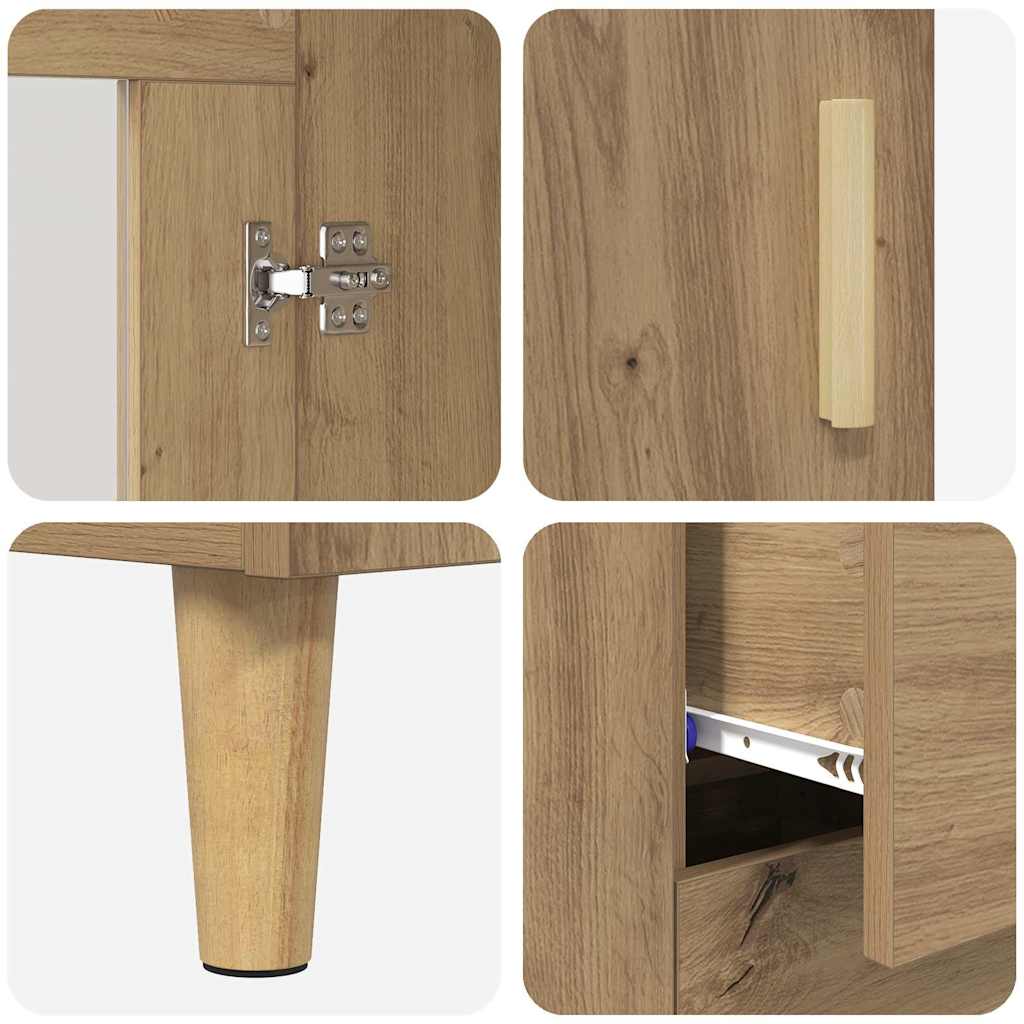 Highboard Artisan Oak 69.5 x 34 x 180 cm Engineered Wood