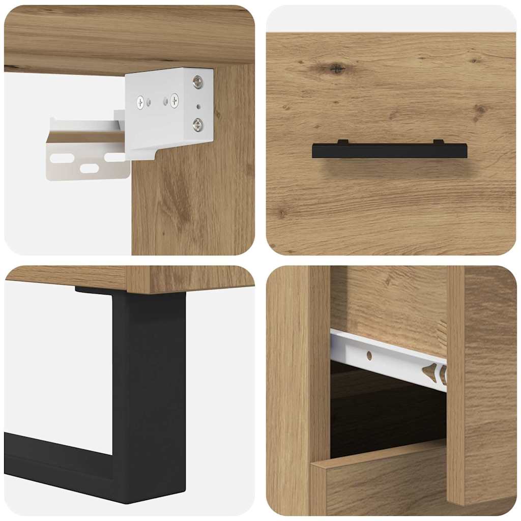Highboard 2 pcs Artisan Oak 69.5 x 34 x 180 cm