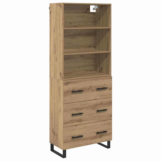Highboard 2 pcs Artisan Oak 69.5 x 34 x 180 cm