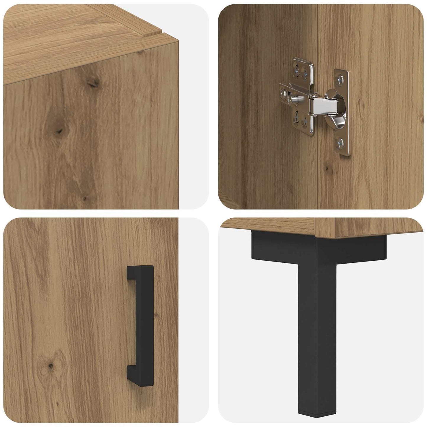 Highboard Artisan Oak 69.5 x 34 x 180 cm Engineered Wood