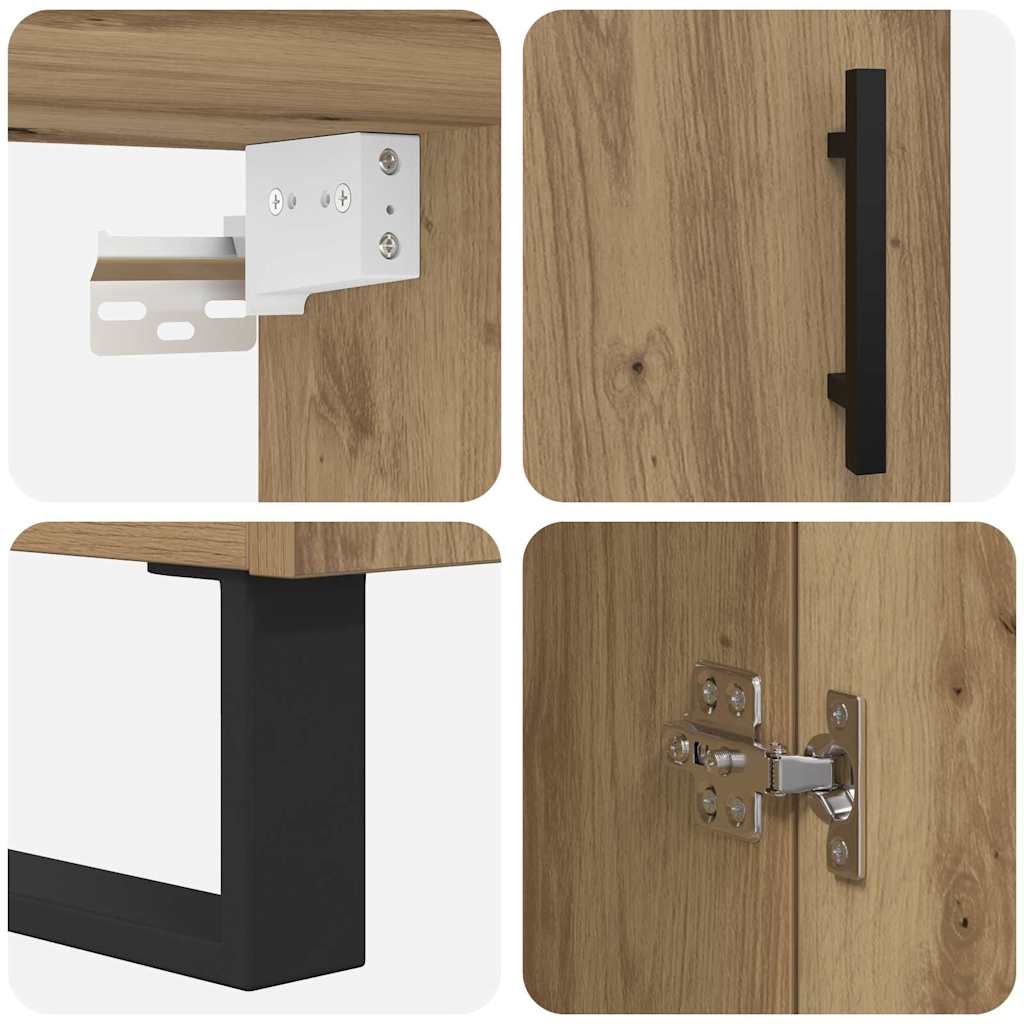 Highboard 2 pcs Artisan Oak 69.5 x 34 x 180 cm