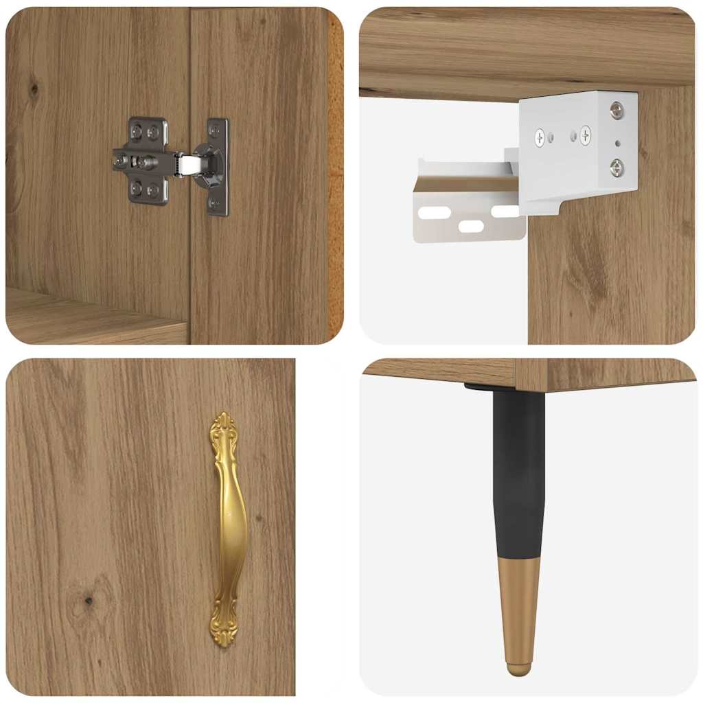 Highboard Artisan Oak 69.5 x 34 x 180 cm Engineered Wood