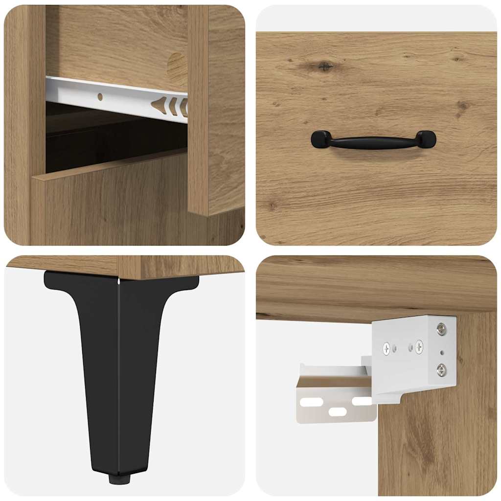 Highboard Artisan Oak 69.5 x 34 x 180 cm Engineered Wood