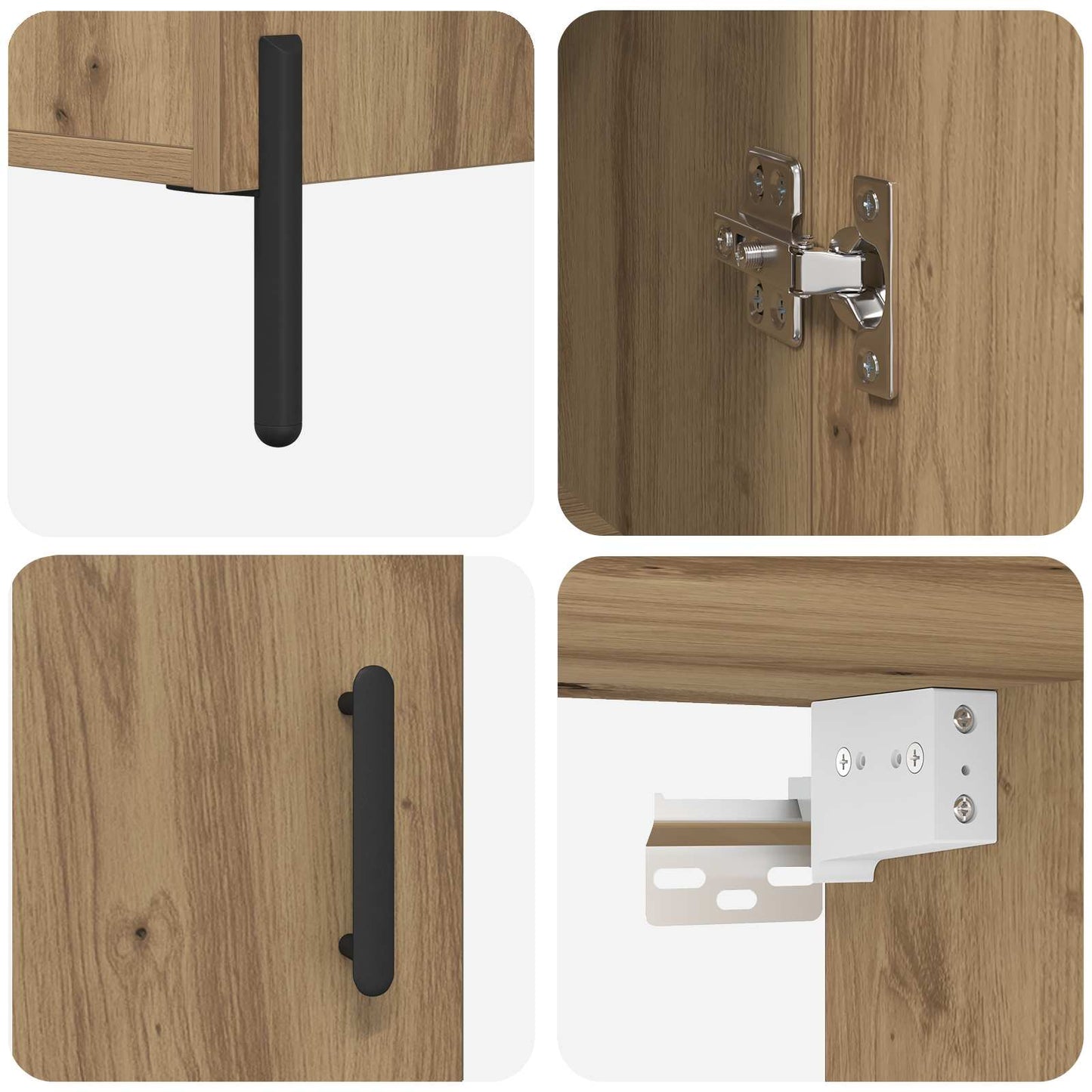 Highboard Artisan Oak 69.5 x 34 x 180 cm Engineered Wood