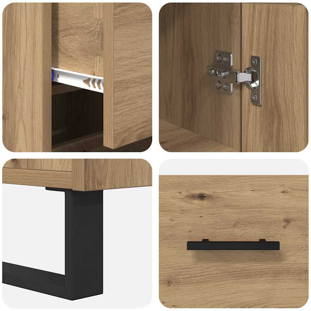 Highboard Artisan Oak 34.5 x 34 x 180 cm Engineered Wood