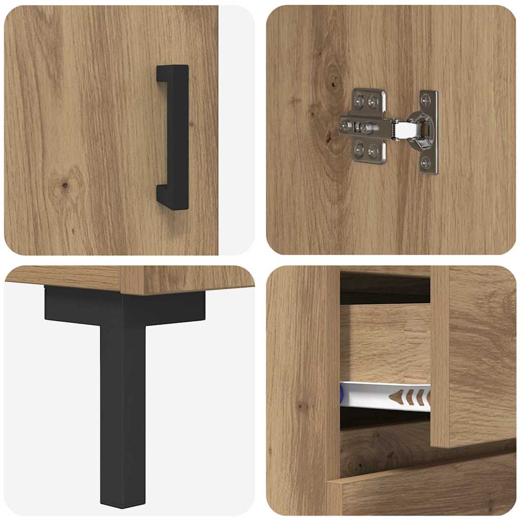 Highboard Artisan Oak 34.5 x 34 x 180 cm Engineered Wood