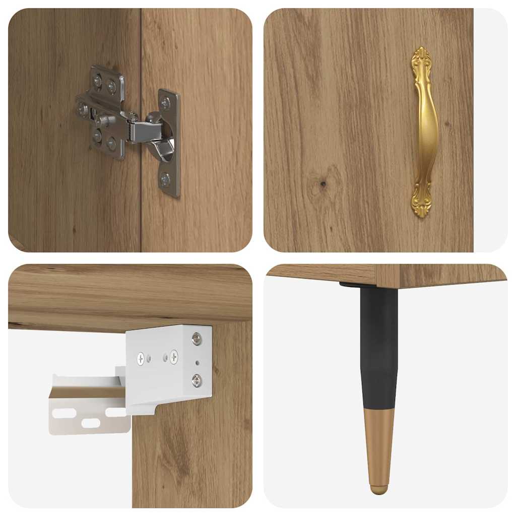 Highboard Artisan Oak 69.5 x 34 x 180 cm Engineered Wood