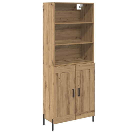 Highboard Artisan Oak 69.5 x 32.5 x 180 cm Engineered Wood