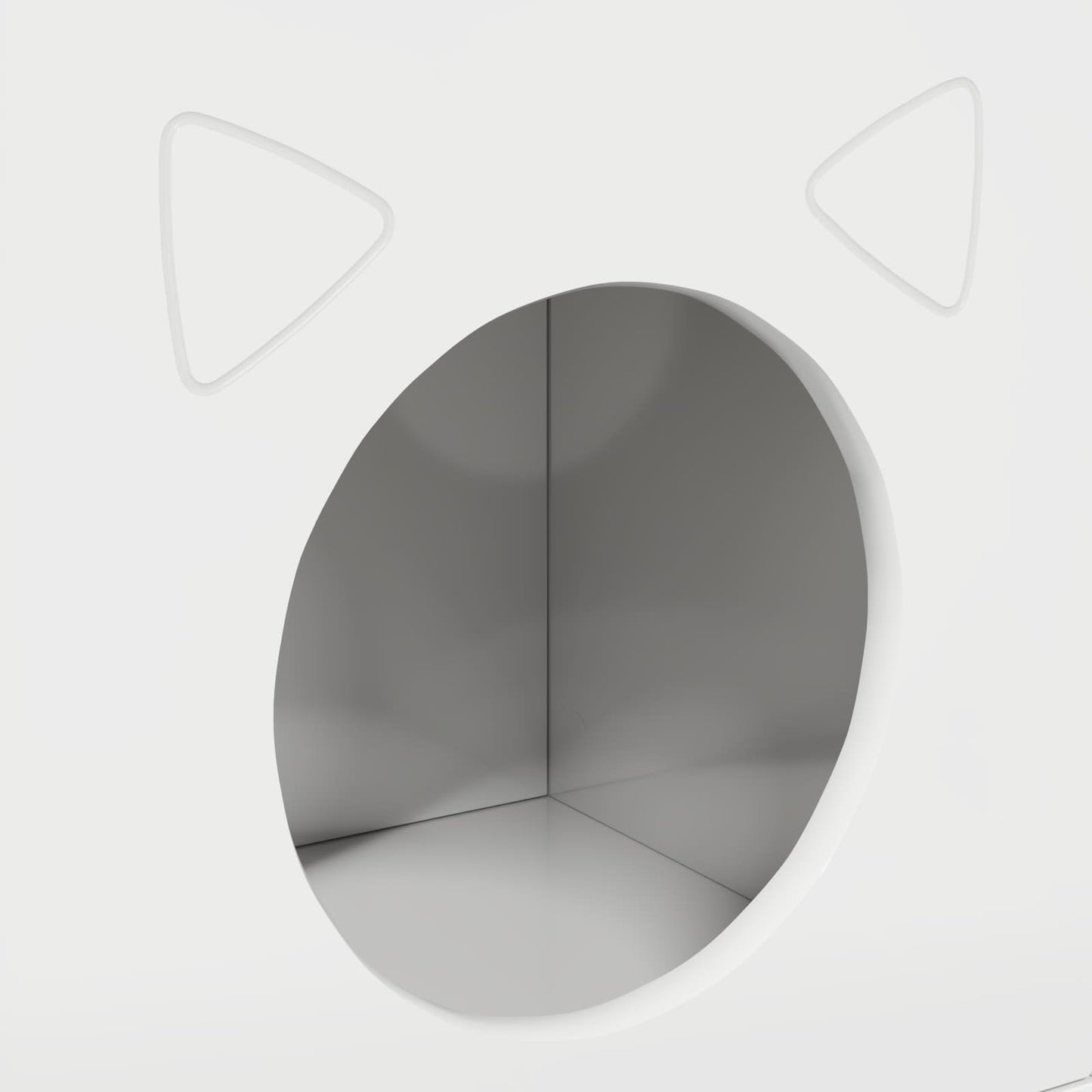 Cat House Gloss White 72 x 42.5 x 70 cm Engineered Wood