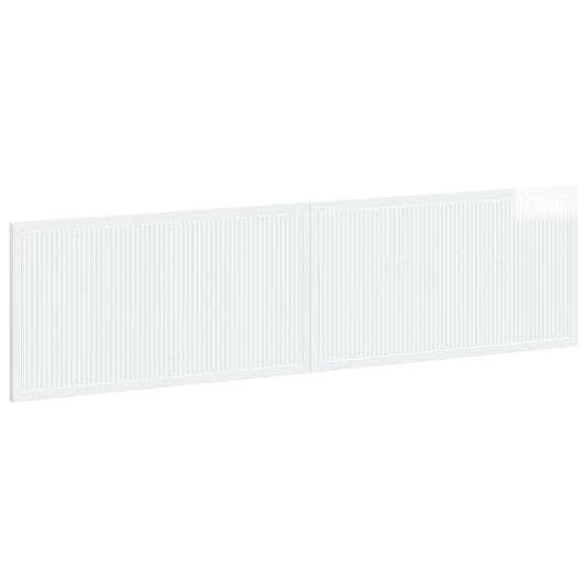 Wall-Mounted Headboard EDE High Gloss White Engineered Wood