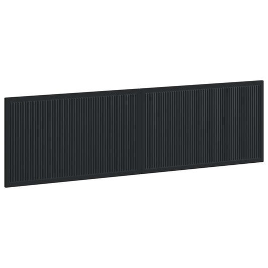 Wall-Mounted Headboard EDE Black Engineered Wood