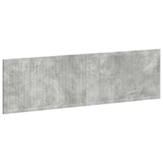 Wall-Mounted Headboard EDE Concrete Grey Engineered Wood