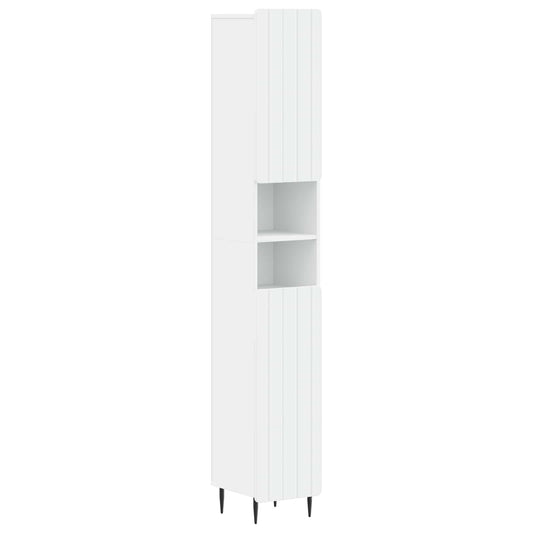 Bathroom Cabinet with Open Shelf ZWOLLE White