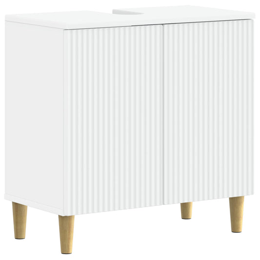 Bathroom Sink Cabinet ARNHEM White 59.5 x 31.5x 59 cm