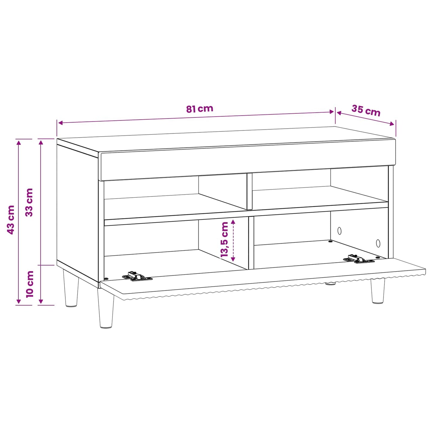 LED TV Cabinet Sonoma Oak Engineered Wood