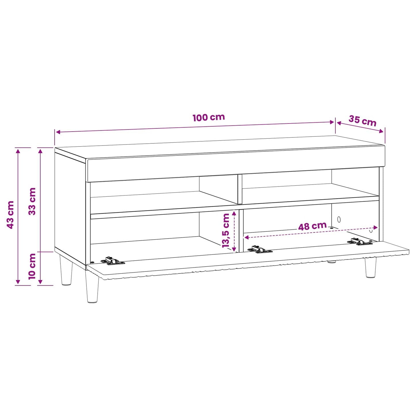 LED TV Cabinet Concrete Grey Engineered Wood