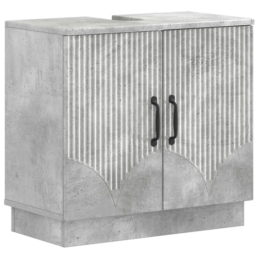 Bathroom Sink Cabinet HOORN Concrete Grey 59.5 x 31.5x 56 cm