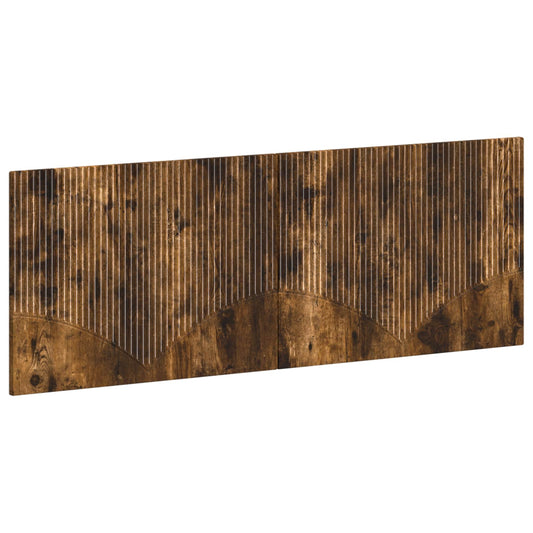 Wall-Mounted Headboard HOORN Smoked Oak Engineered Wood
