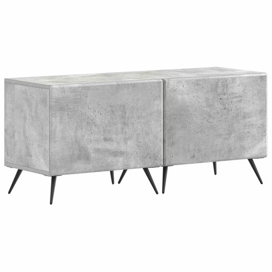 TV Cabinet Concrete Grey Engineered Wood