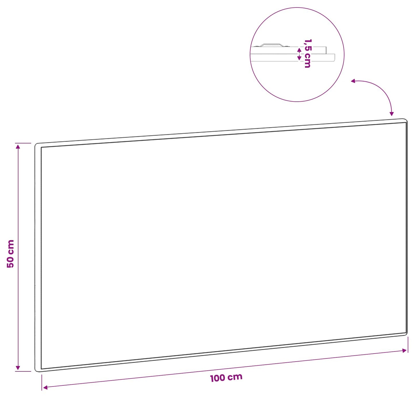 Wall-Mounted Headboard BREDA Old Wood Engineered Wood