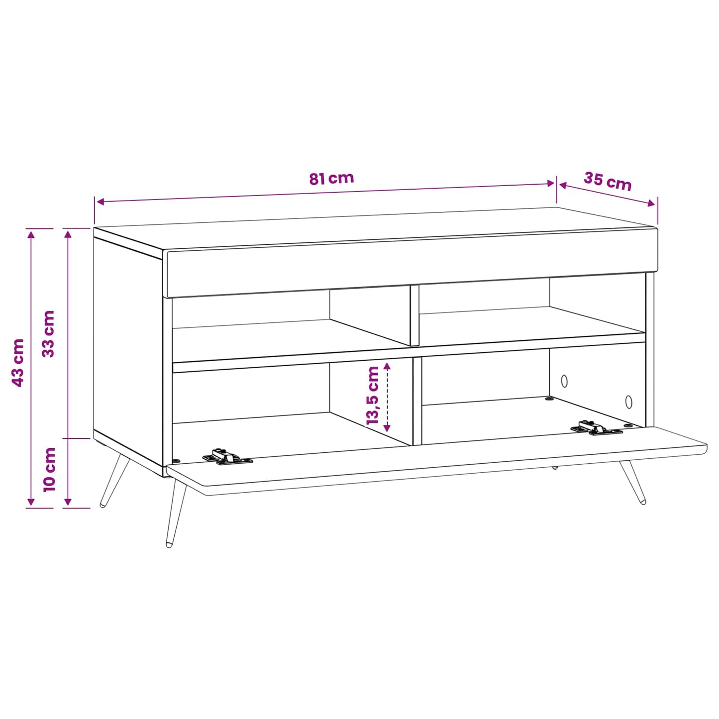 LED TV Cabinet Grey Sonoma Engineered Wood