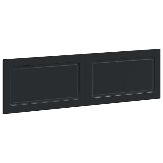 Wall-Mounted Headboard UTRECHT Black Engineered Wood