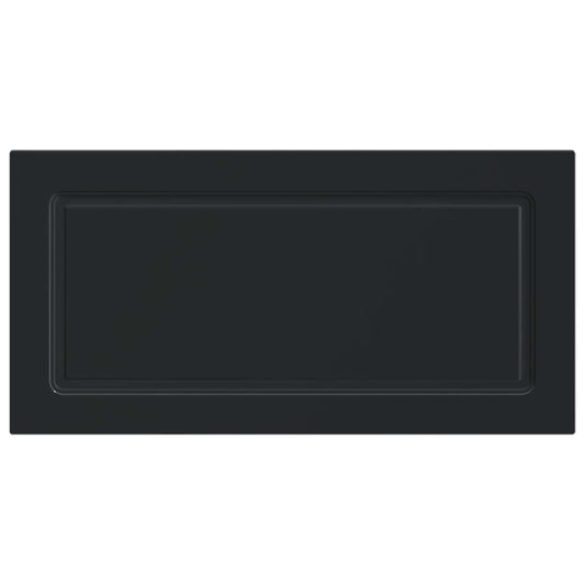 Wall-Mounted Headboard UTRECHT Black Engineered Wood