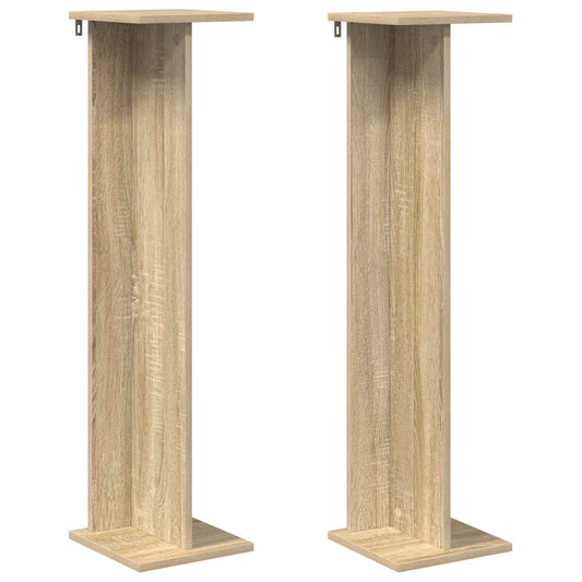 Plant Stand 2 pcs Sonoma Oak 25 x 25.5 x 100.5 cm