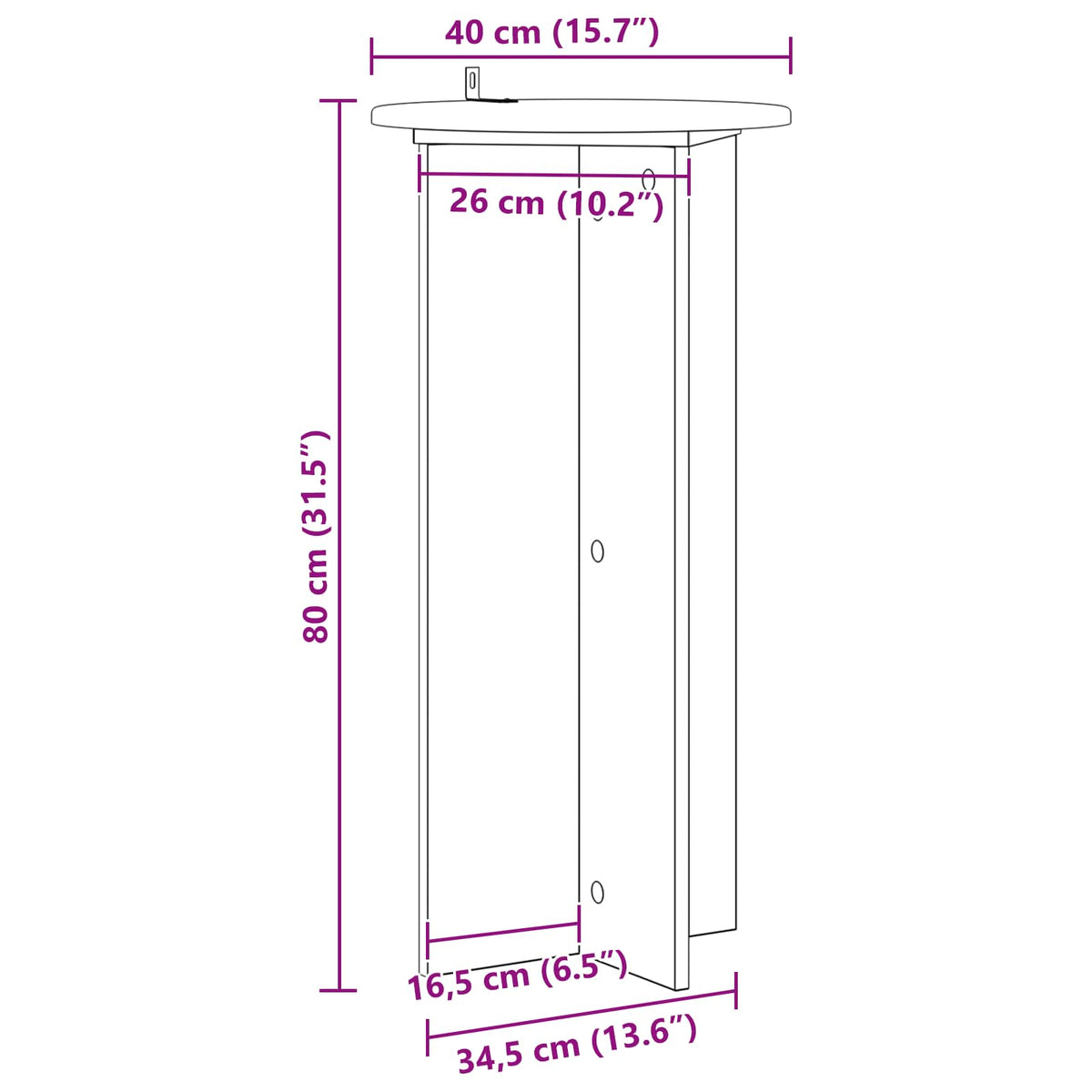 Plant Stand 2 pcs Old Wood 40 x 40 x 80 cm Engineered Wood