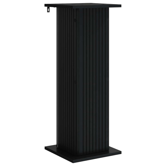 Plant Stand Black 30.5 x 30 x 80.5 cm Engineered Wood