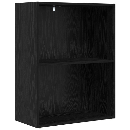Bookshelf 60 x 30 x 76.5 cm Engineered Wood Black Oak
