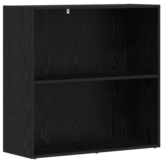 Bookshelf 80 x 30 x 76.5 cm Engineered Wood Black Oak