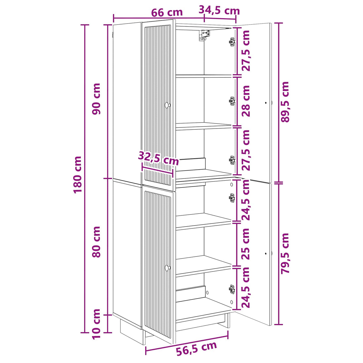 Cabinet Set 2 pcs Smoked Oak Engineered Wood