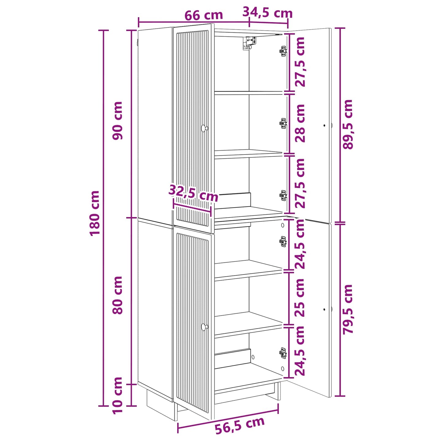 Cabinet Set 2 pcs Artisan Oak Engineered Wood