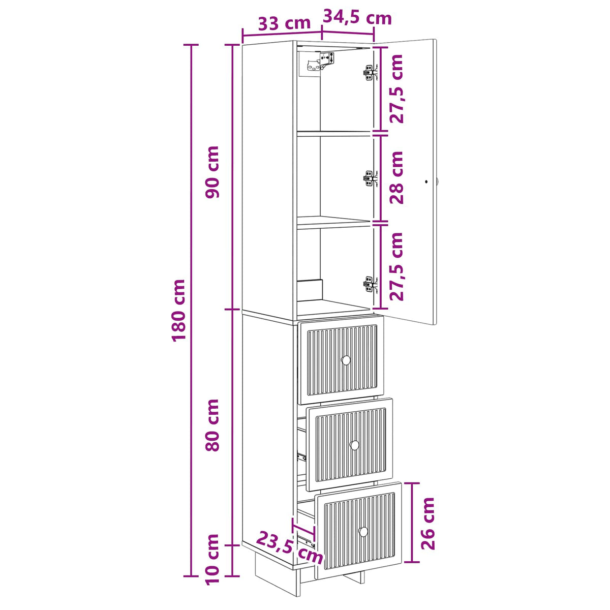 Cabinet Set 2 pcs Engineered Wood
